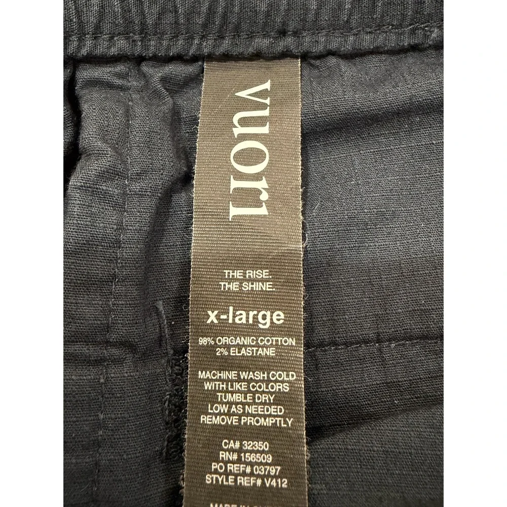 Vuori Ripstop Climber Pants Mens XL Navy Blue Organic Cotton Stretch Joggers